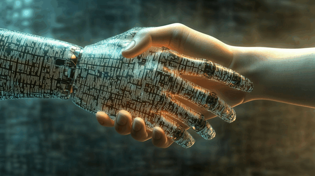 hero image ai human