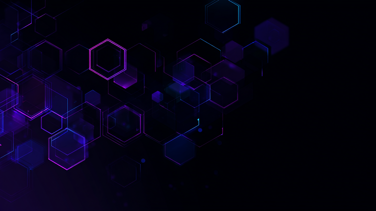 Abstract purple geometric shapes connected through layered translucent panels on a dark background, representing information being filtered before it reaches an audience.