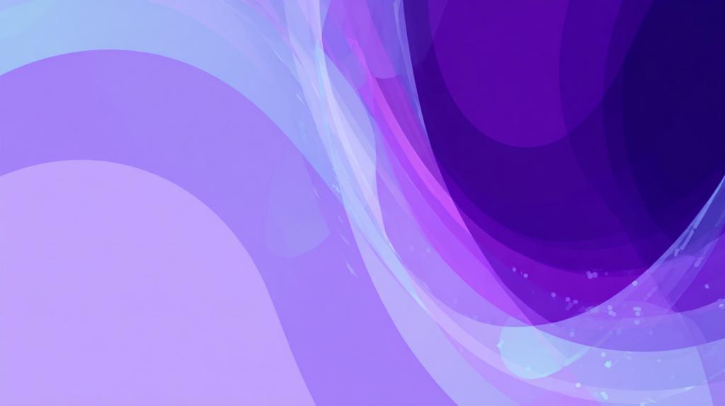 "Illustration on a light lavender background of a small ripple bending a larger stream of purple shapes, representing a brand joining a viral news story