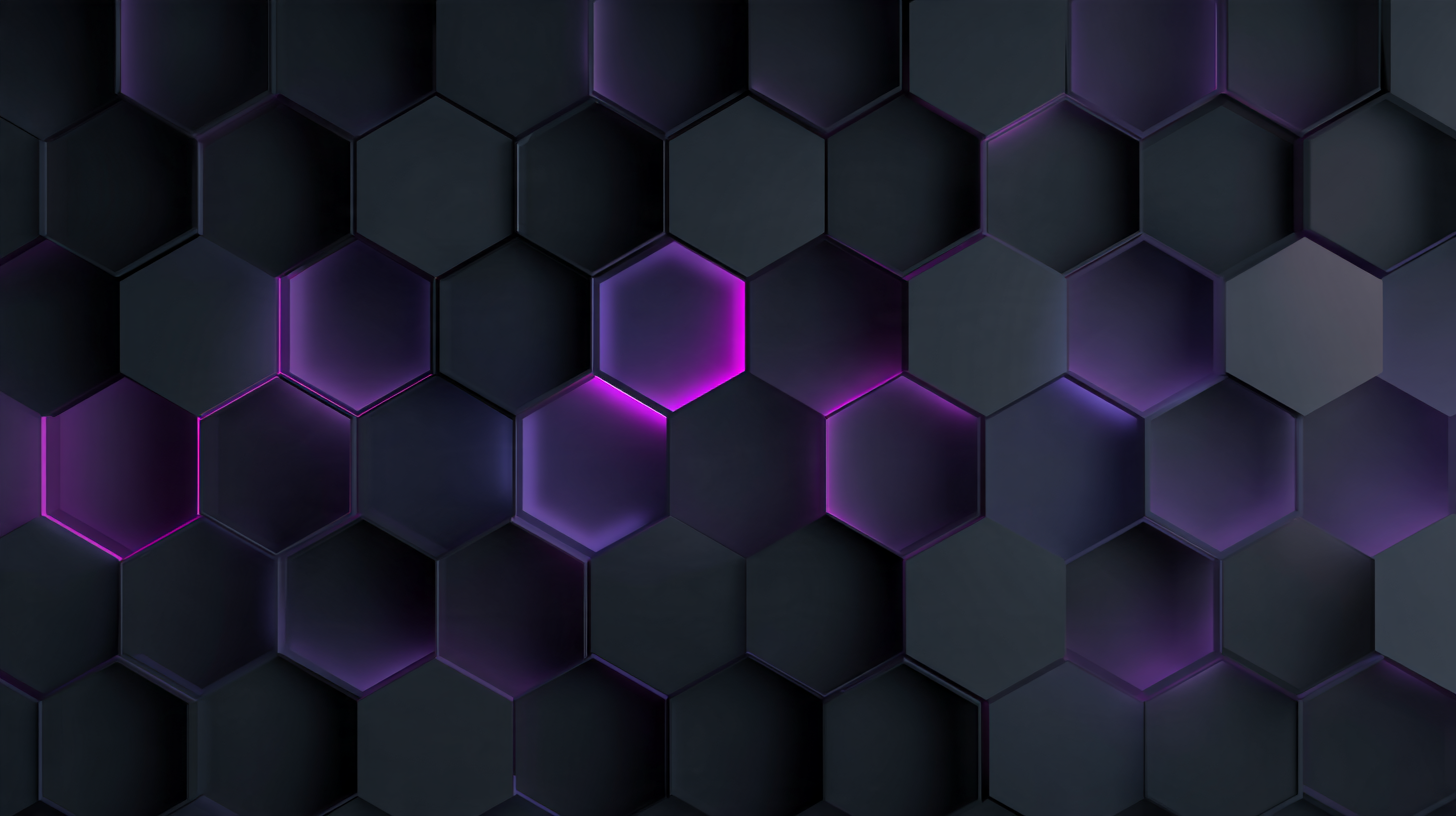 Abstract illustration of a violet bracket selecting one tile from a row of identical shapes on a dark background.