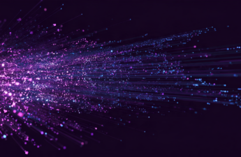 Abstract illustration of one shape sending paths outward, some ending in dense clusters and others in sparse ones.